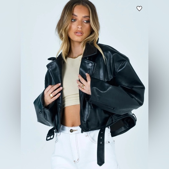 NWT Lioness Staten Island Jacket, Black, Removable Belt, Fully Lined, sz Small S - Picture 1 of 8